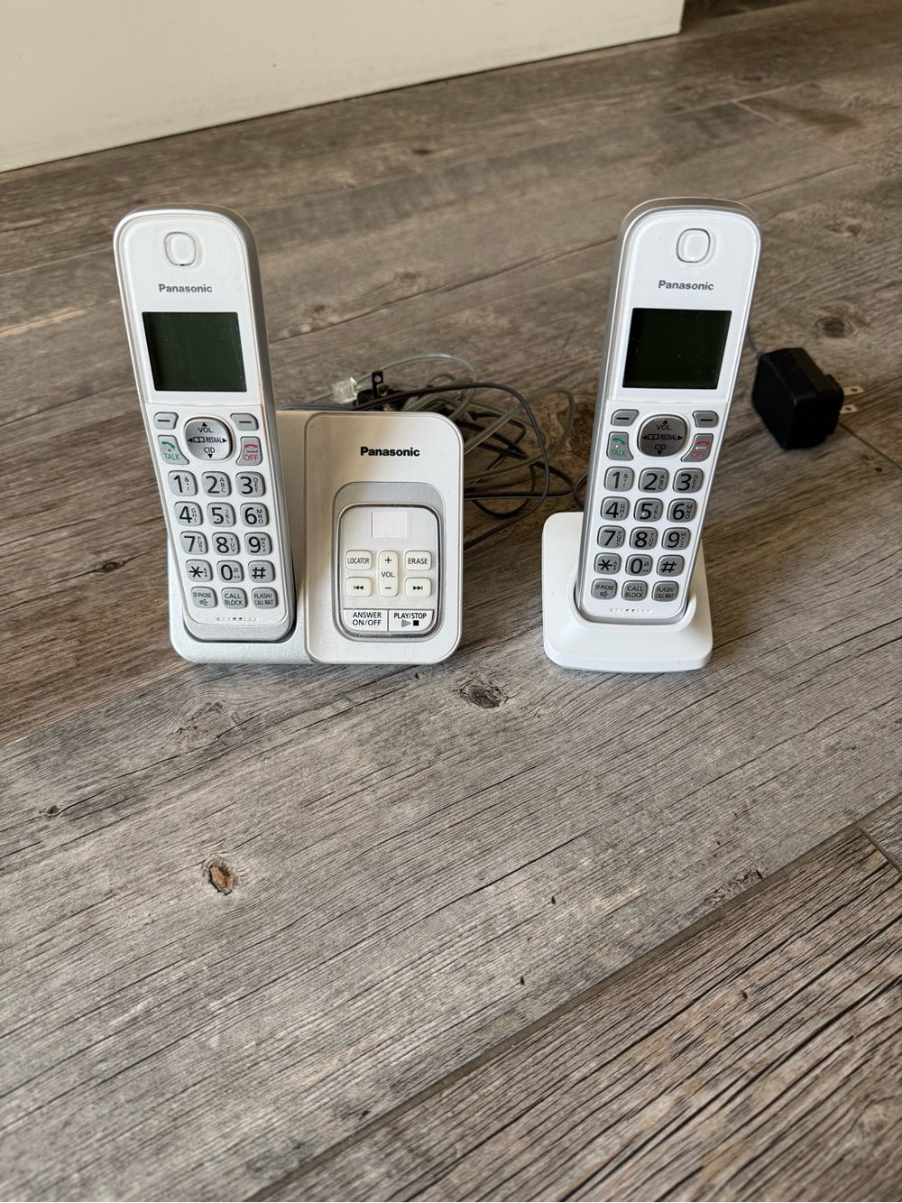 Panasonic Cordless Telephone System with Answering System, 2 Handsets, White